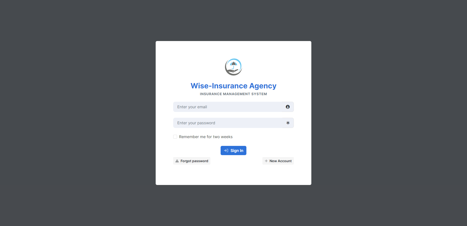 Insurance Management System in PHP and MySQL