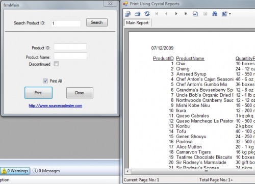 How to Print Using Crystal Reports