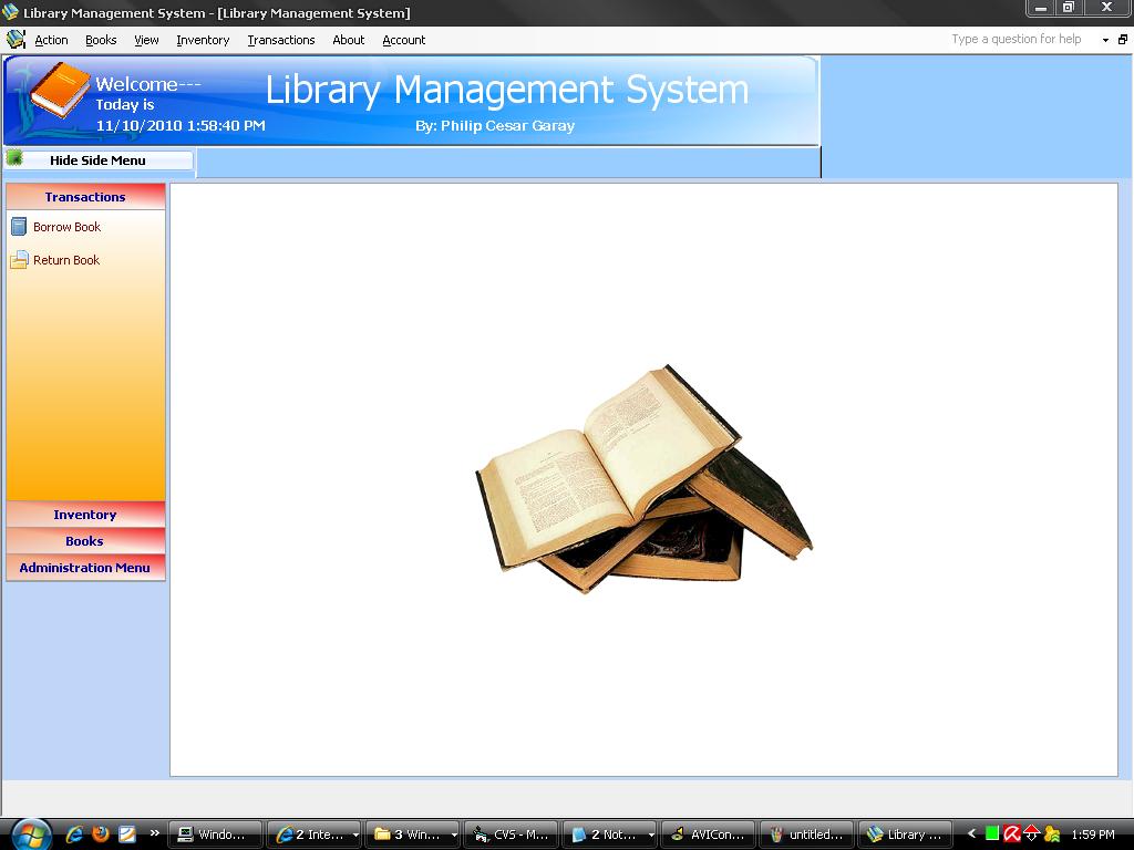 Library System In Visual Basic Source Code