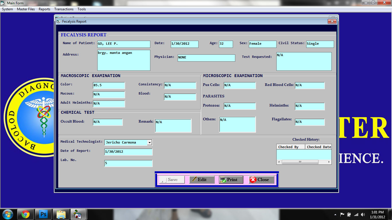 Program Billing Visual Basic