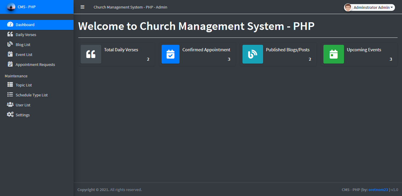 CHURCH MANAGEMENT SYSTEM - CMS