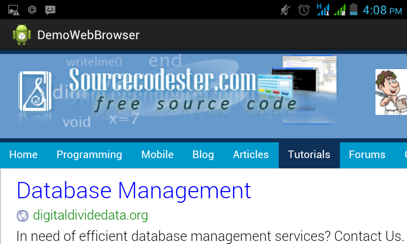 Create your own Android Web Browser | Free source code, tutorials and ...