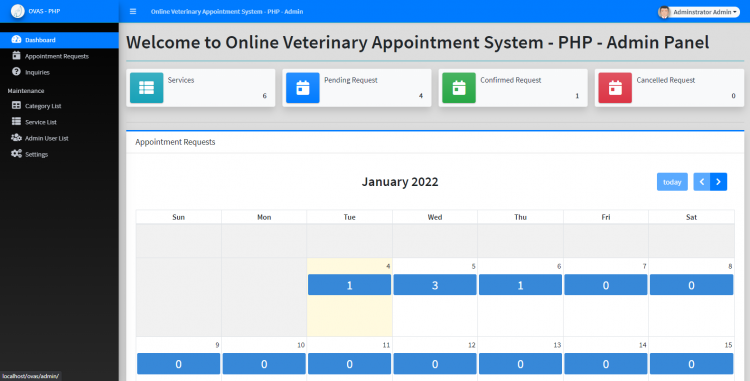 Online Veterinary Appointment System using PHP/OOP Free Source Code