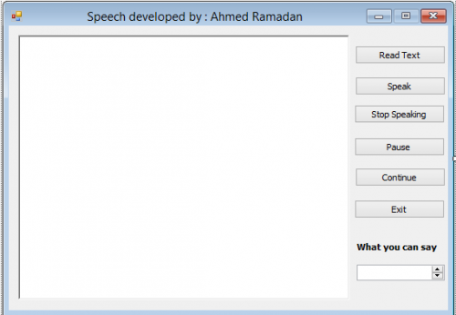 Text to Speech Project in C Sharp