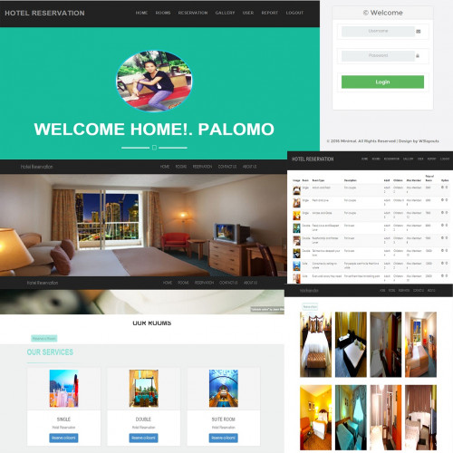 features - PHP Hotel Reservation System Project PHP/MYSQL Source Code