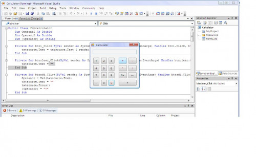 Write A Calculator Program In Visual Basic