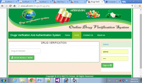 drug pix - PHP Drugs Verification system PHP/MYSQL Source Code