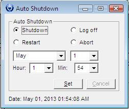 Auto Shutdown | Free source code, tutorials and articles