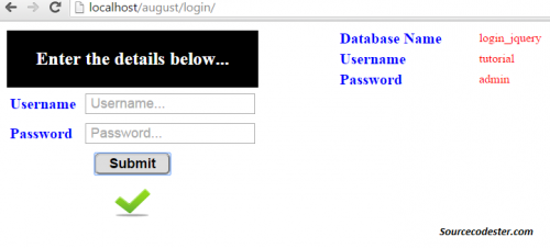 result 24 - PHP Login Form With JQuery Tutorial Source Code