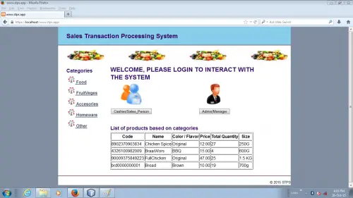 frontier - PHP Sales Transaction Processing System Project PHP/MYSQL Source Code