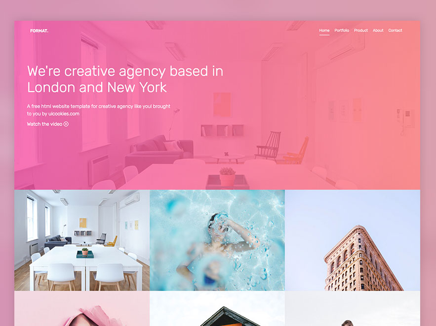 14. Format – Free Website Template Using Bootstrap For Portfolio