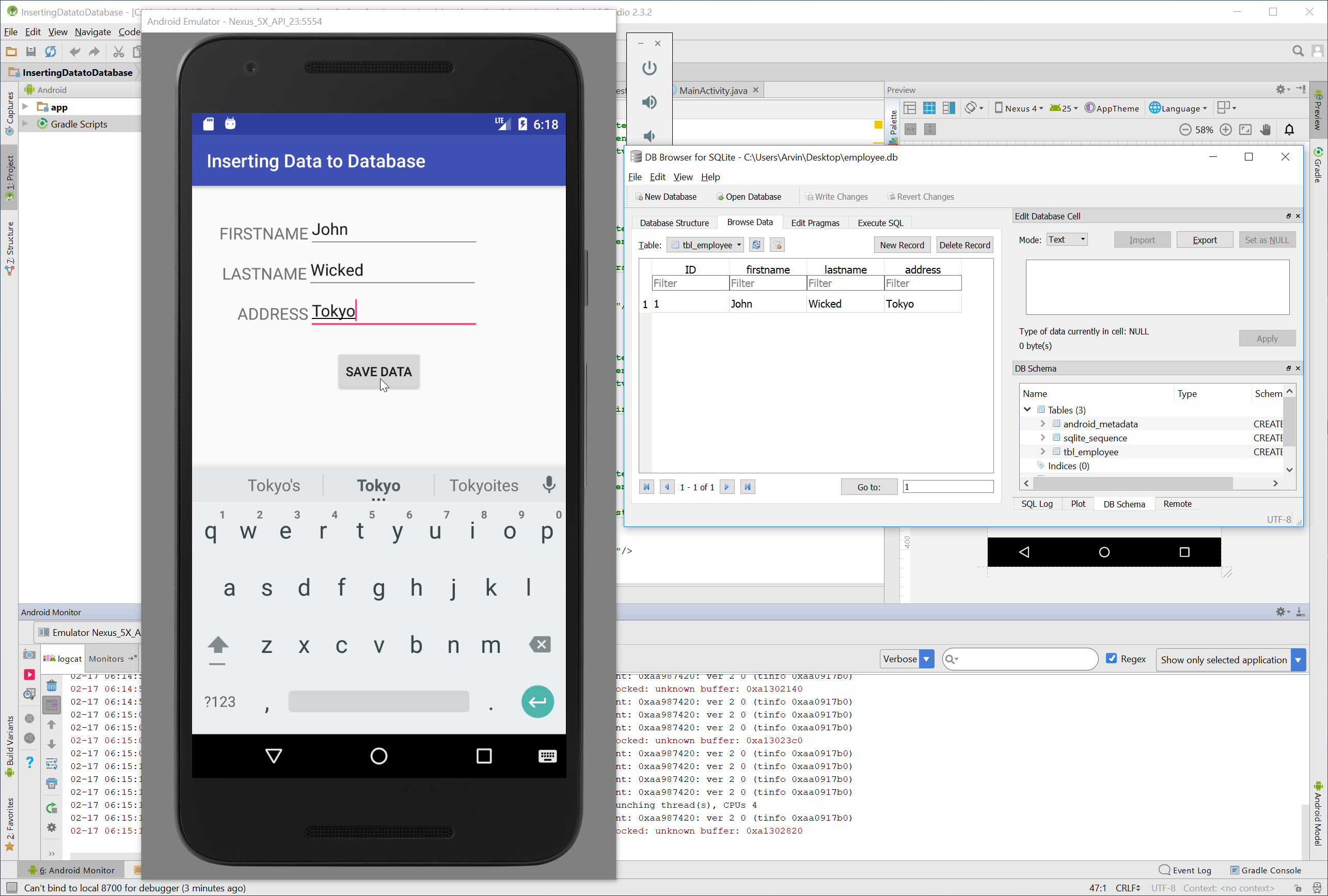 how to get data from sqlite database in android