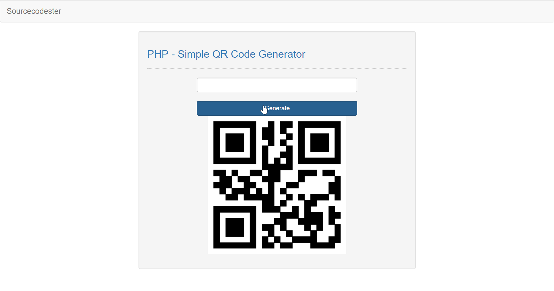 PHP - Simple QR Code Generator | Free Source Code ...