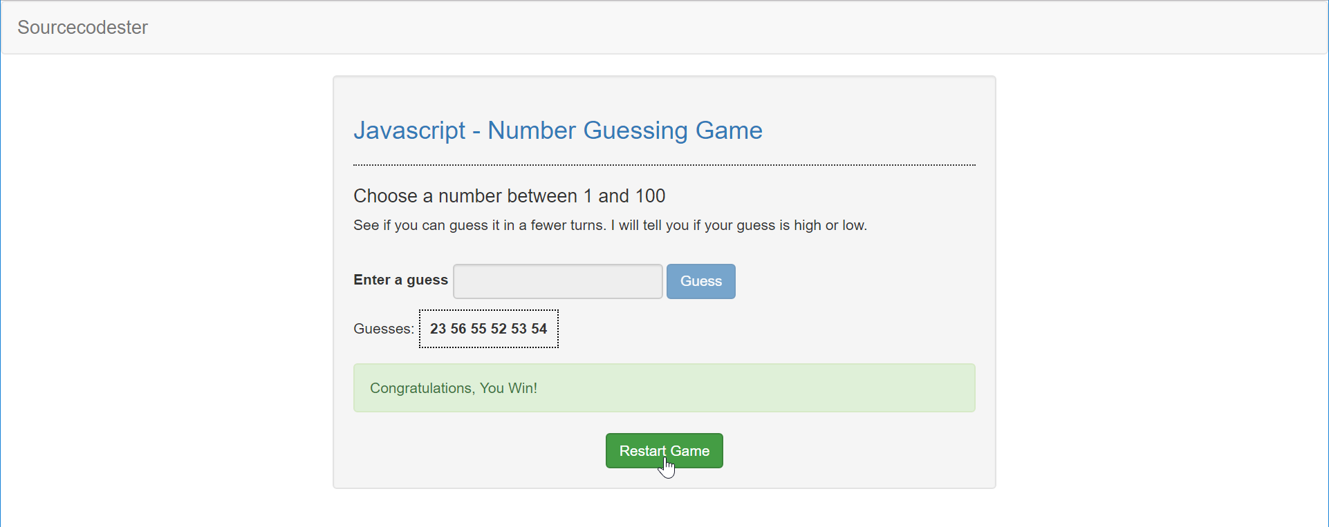 - Number Game | Source Projects & Tutorials