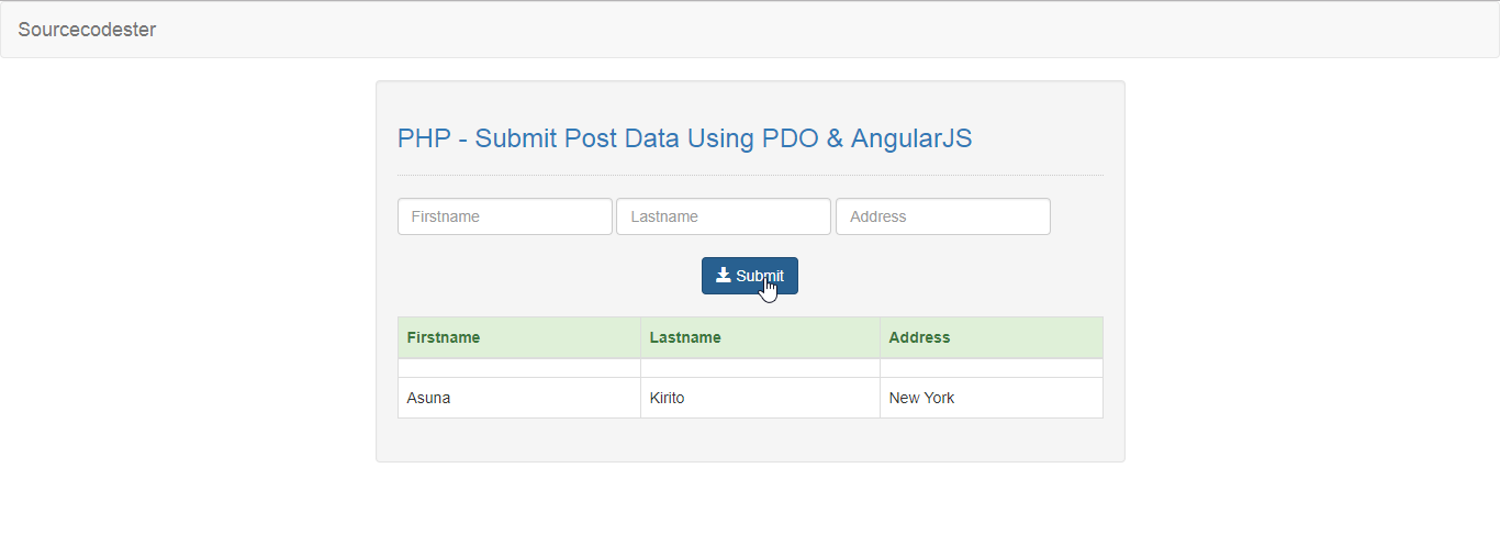 js send post data to php
