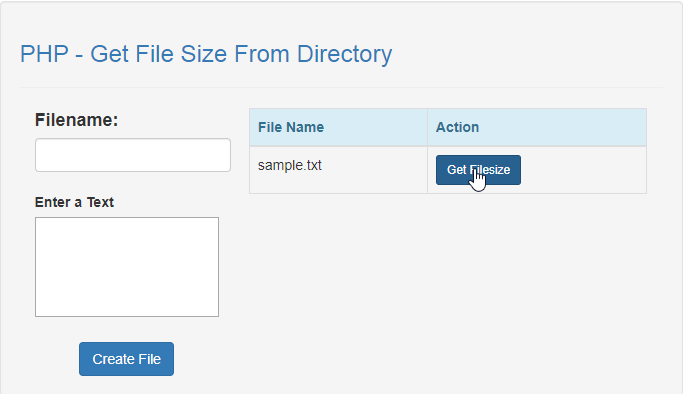 php get size of directory