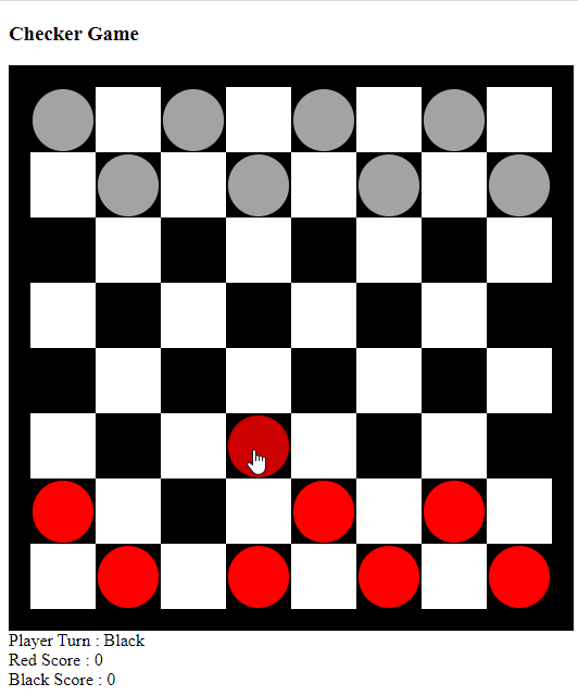Checker Game Using JavaScript | Free Source Code & Tutorials
