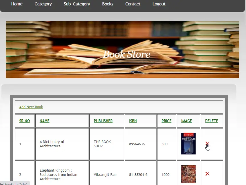 online book store project in java