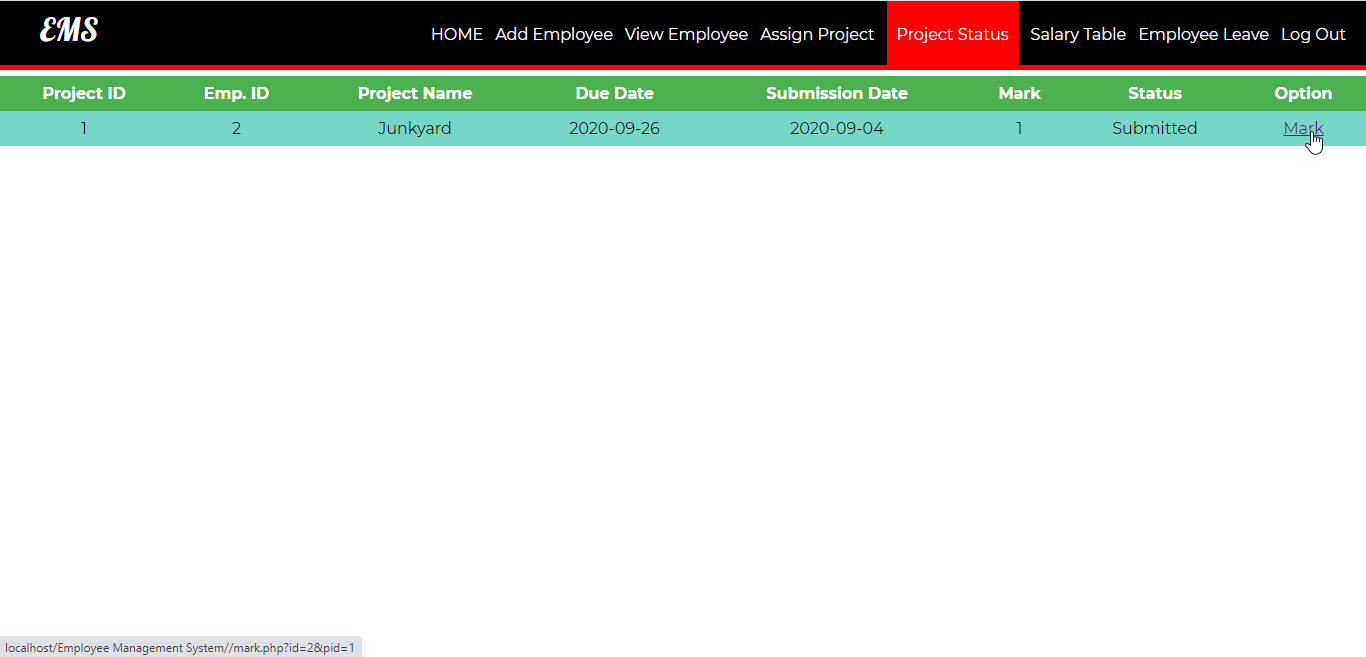 employee management system java source code