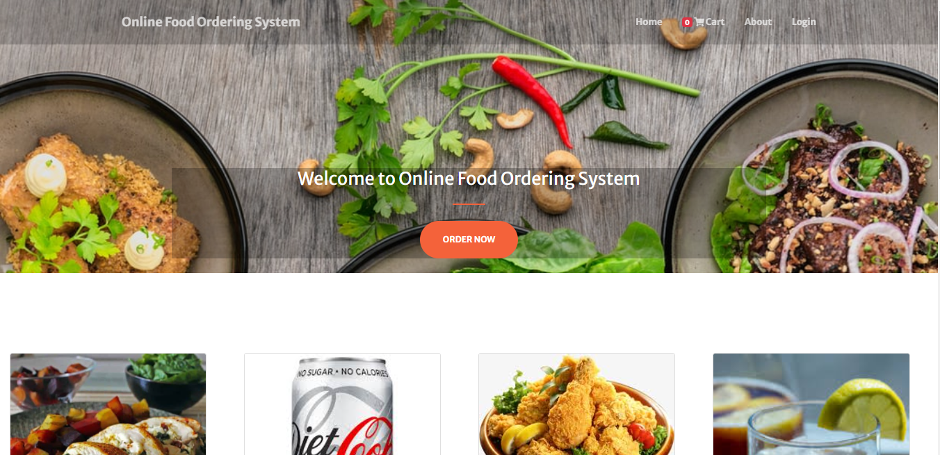 Simple Online Food Ordering System using PHP/MySQL | Free Source Code