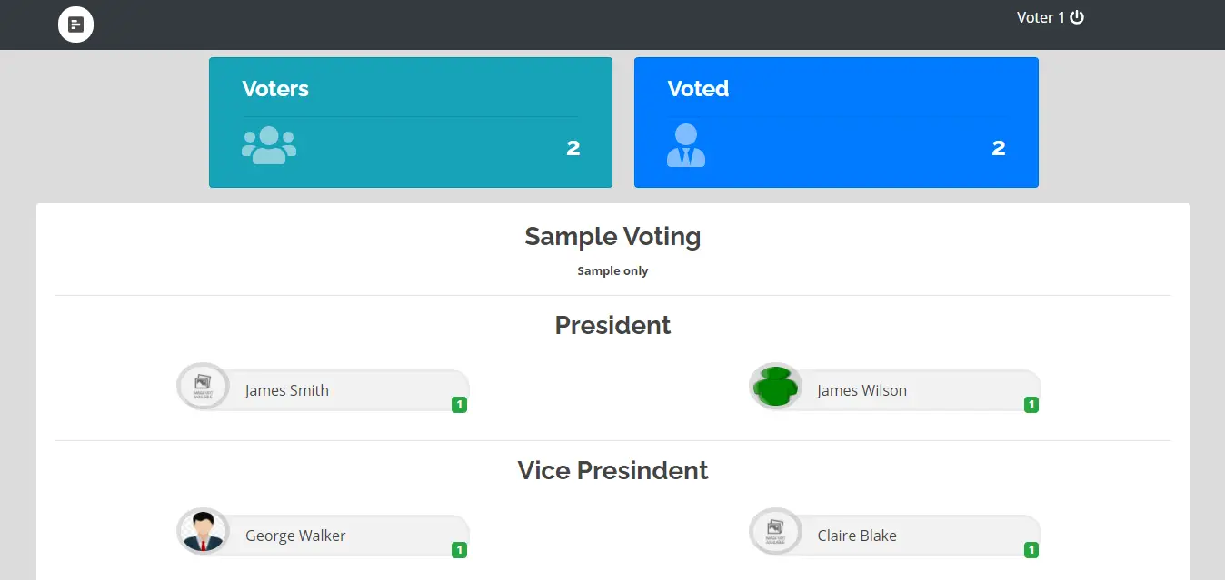 Online Voting System Project using PHP/MySQL