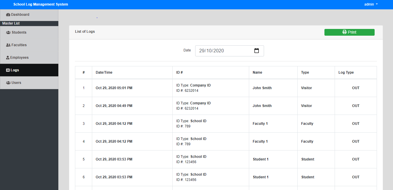 college management system project in java