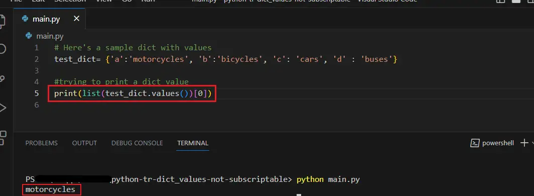 How to Fix the 'TypeError: 'dict_values' object is not subscriptable' Error in Python