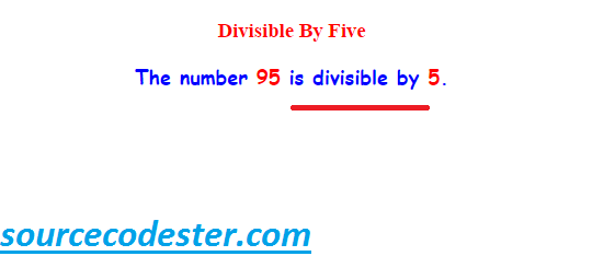 Divisible by 5