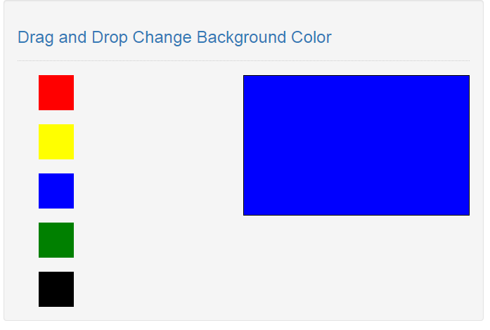 Drag and Drop Change Background Color in JavaScript | Free Source Code  Projects and Tutorials