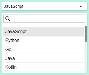 Custom Select Box using CSS and JS