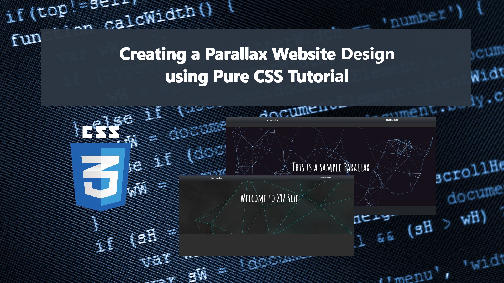 Creating A Parallax Website Design Using Pure CSS Tutorial SourceCodester