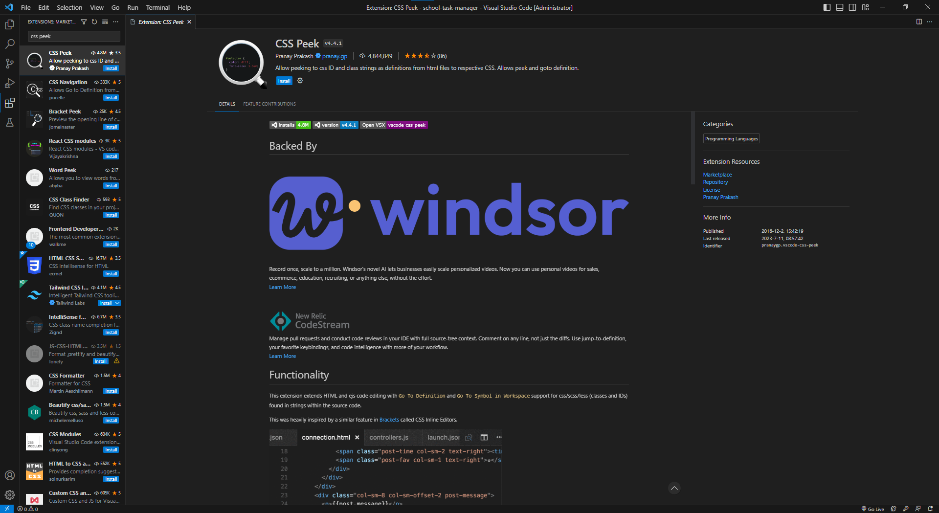 CSS Peek