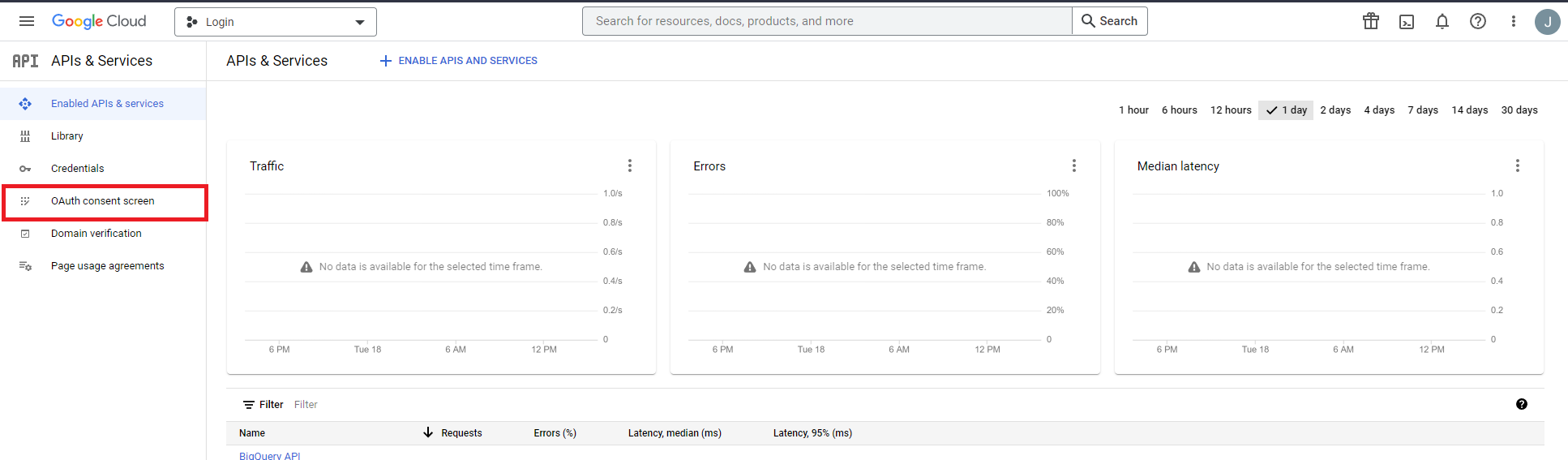 Google Cloud Console Create Project