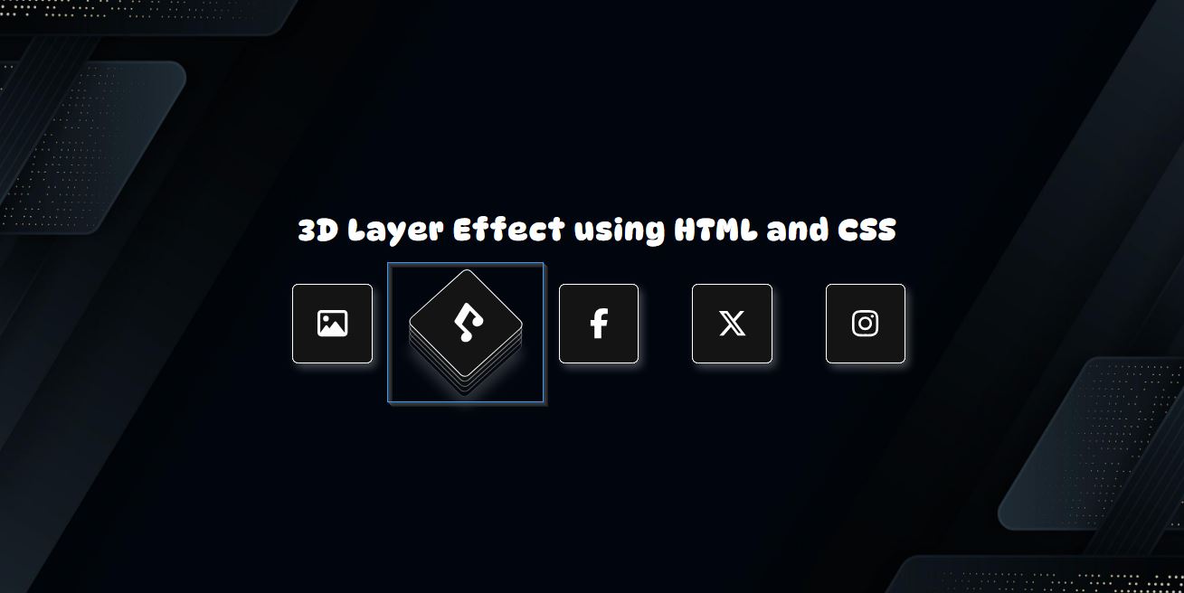 3D Layer Effect with HTML and CSS