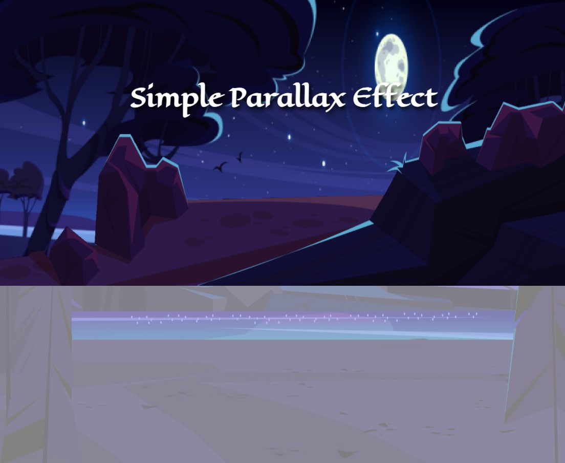 Creating a Parallax Effect using HTML, CSS, and JavaSctipt