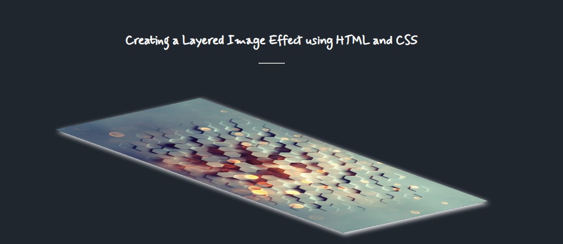 Layered Image Effect using HTML CSS