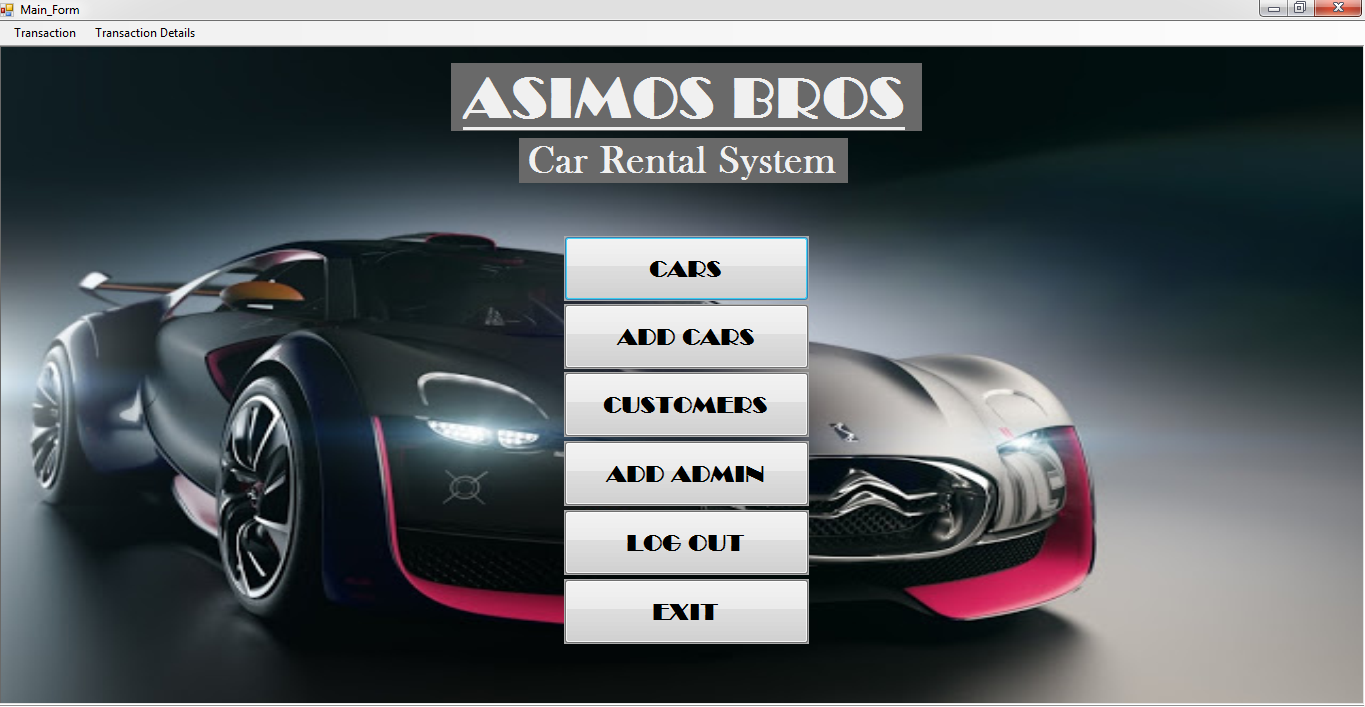 Simple Car Rental System using VB.net | Free source code, tutorials and
