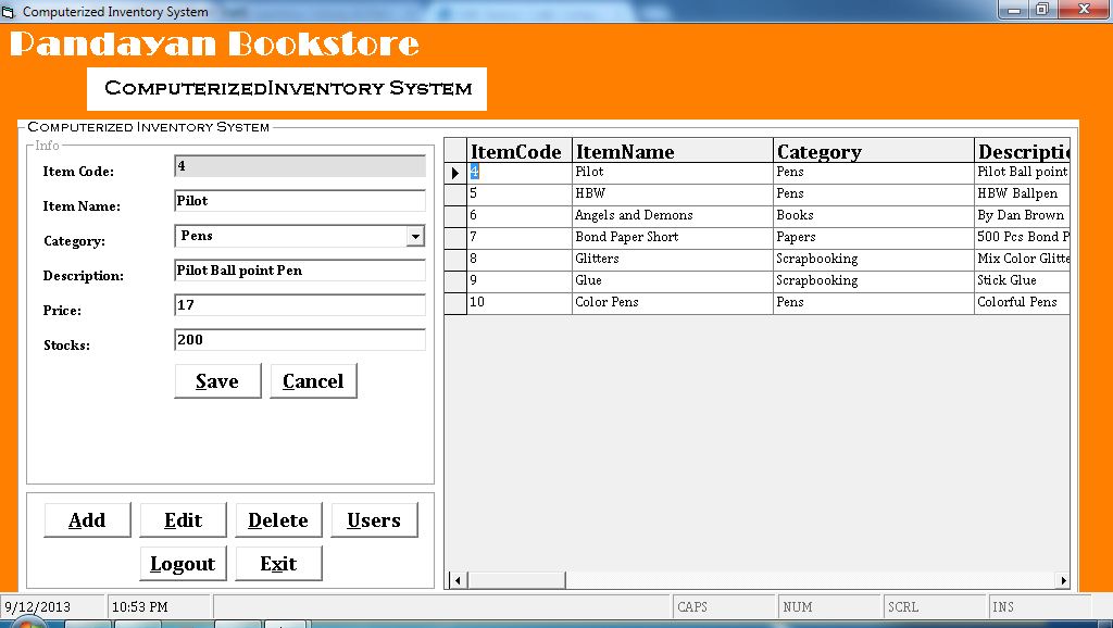 Computerized Inventory System Using MS Access | Free ...