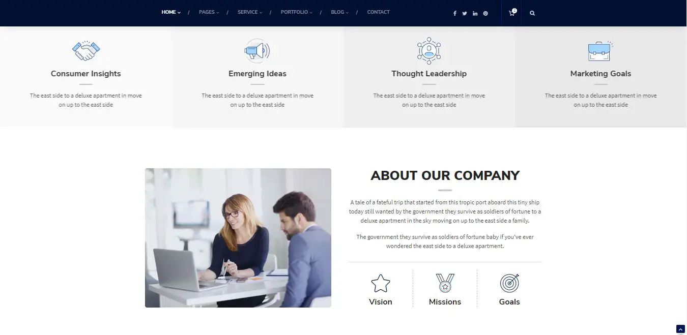 2 - Business/Consulting HTML & CSS Template - Free Source Code