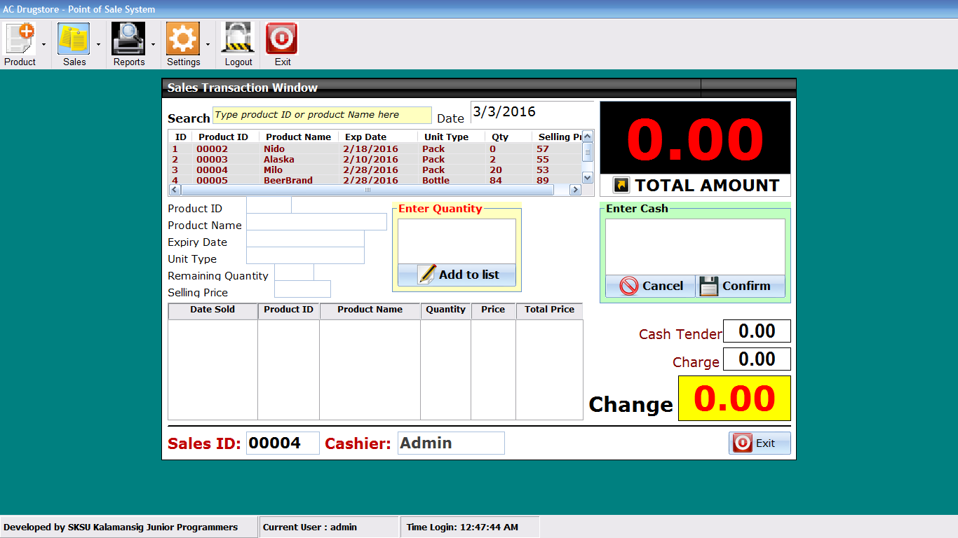 Point of Sale System - 2016 Free source code, tutorials Point of Sale System - 2016 Free source code, tutorials