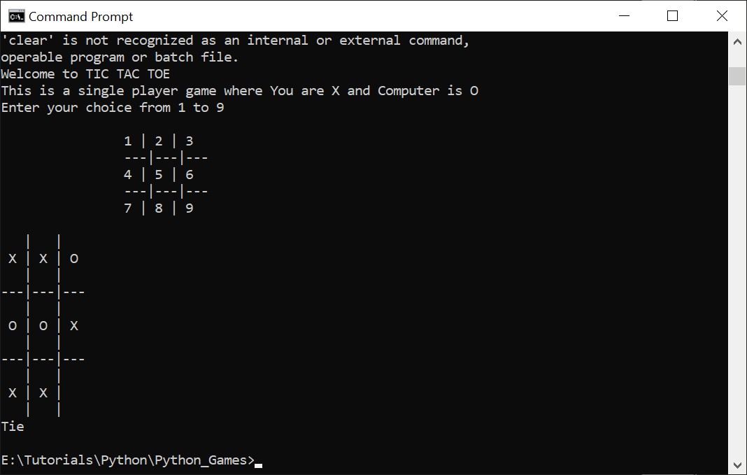 Multiplayer TICTACTOE In Python With Source Code - Source Code & Projects