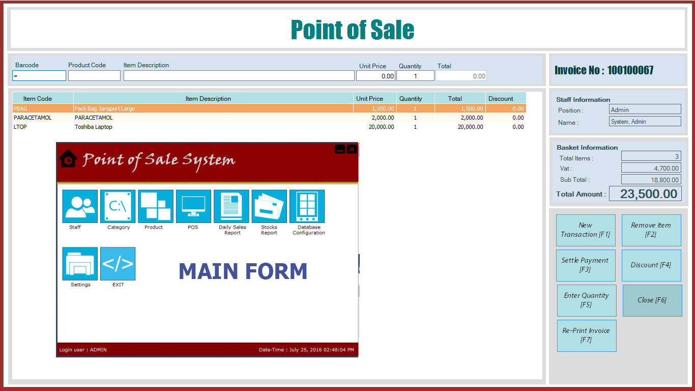 Point of Sale and Inventory System C#.Net Version 2.0 Point of Sale and Inventory System C#.Net Version 2.0