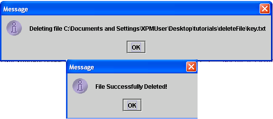 delete - How to Delete Files using Java - Free Source Code