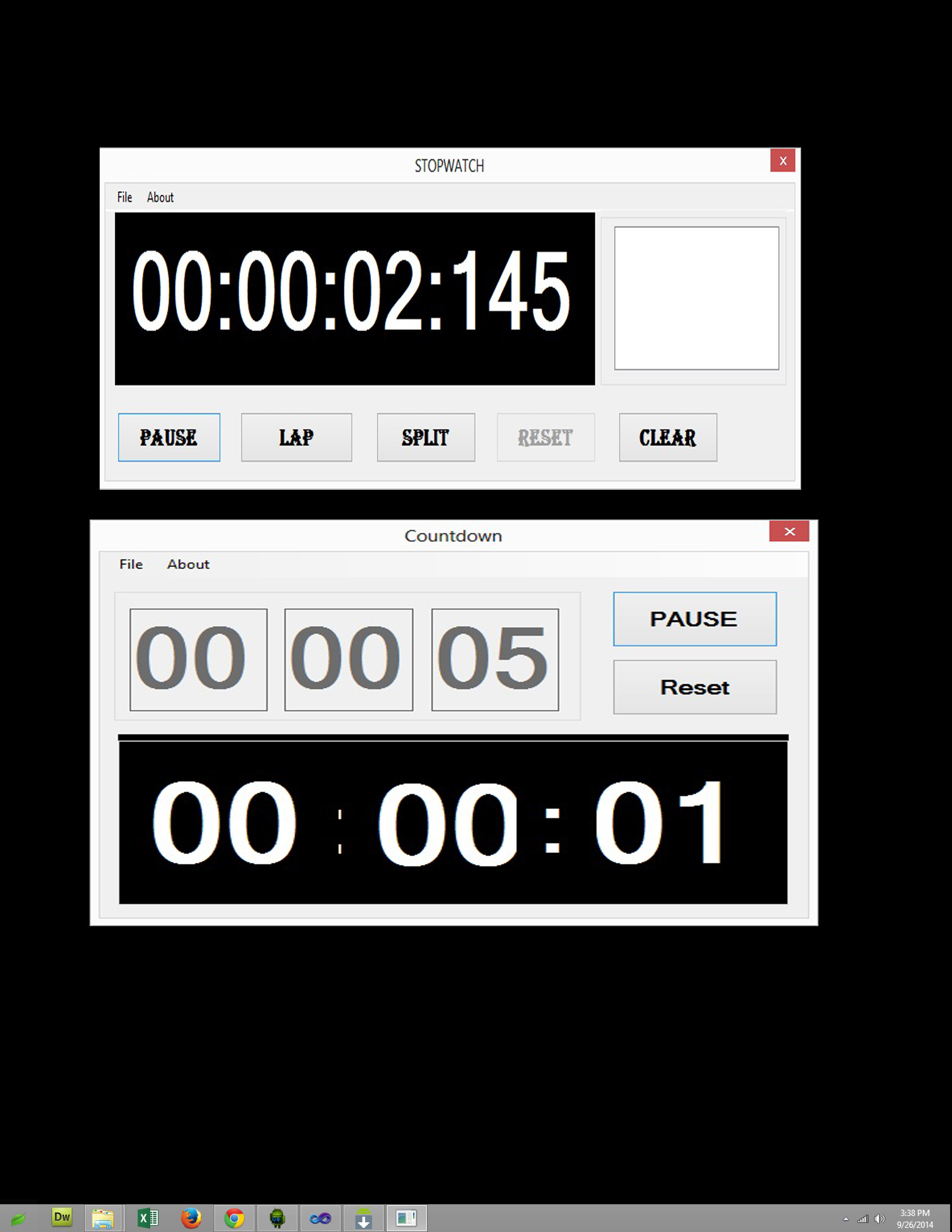 Stopwatch and Countdown System | Free source code, tutorials and articles2550 x 3300