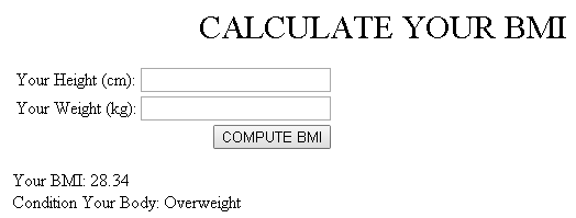 Bmi Calculator Free Source Code Tutorials