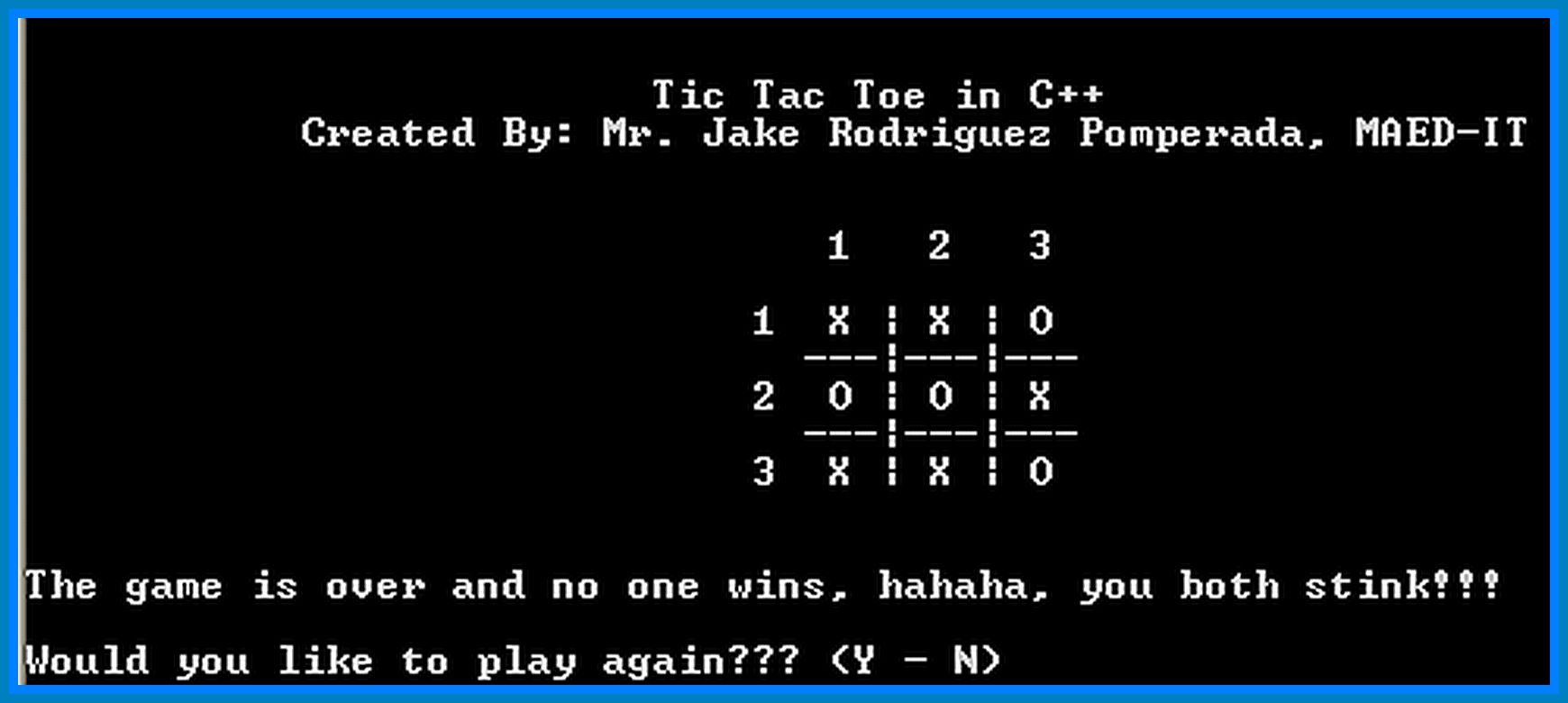 Create Tic Tac Toe Game in C++ Programming