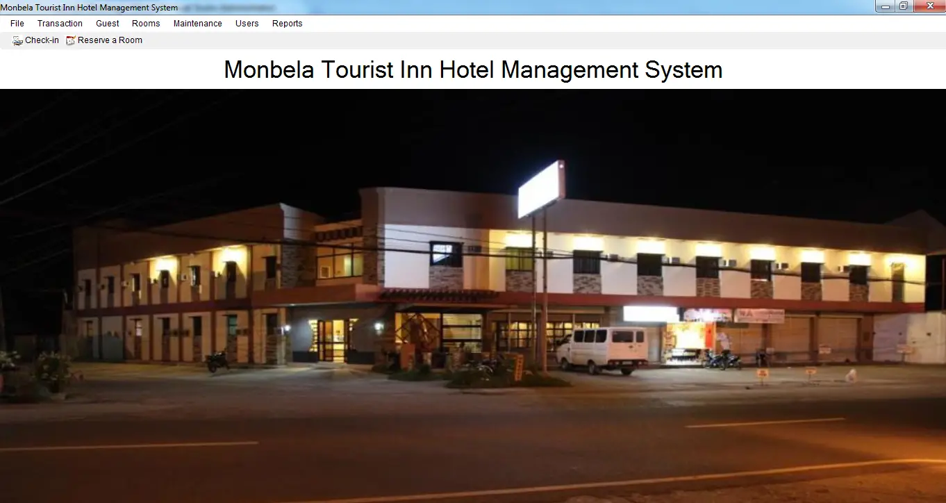 Monbela Tourist Inn Hotel Management System | Free Source ...