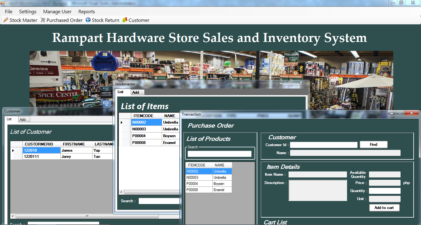 Computer Hardware Store Project