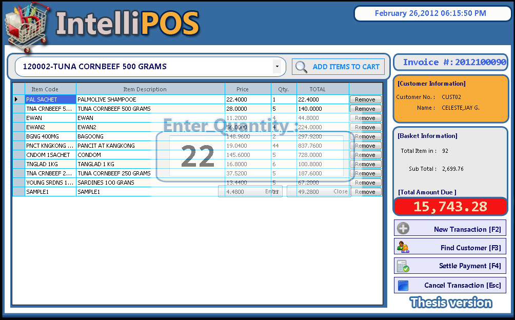 Warehouse, product, vendor, customer, purchase order, sales order, shipment, goods receive and more. Sales And Inventory System C# Source Code Free Download . IntelliPOS Point of Sale V1.0 | Free Source Code & Tutorials