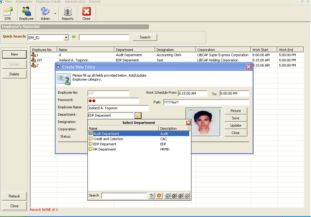 Attendance monitoring system Attendance monitoring system image